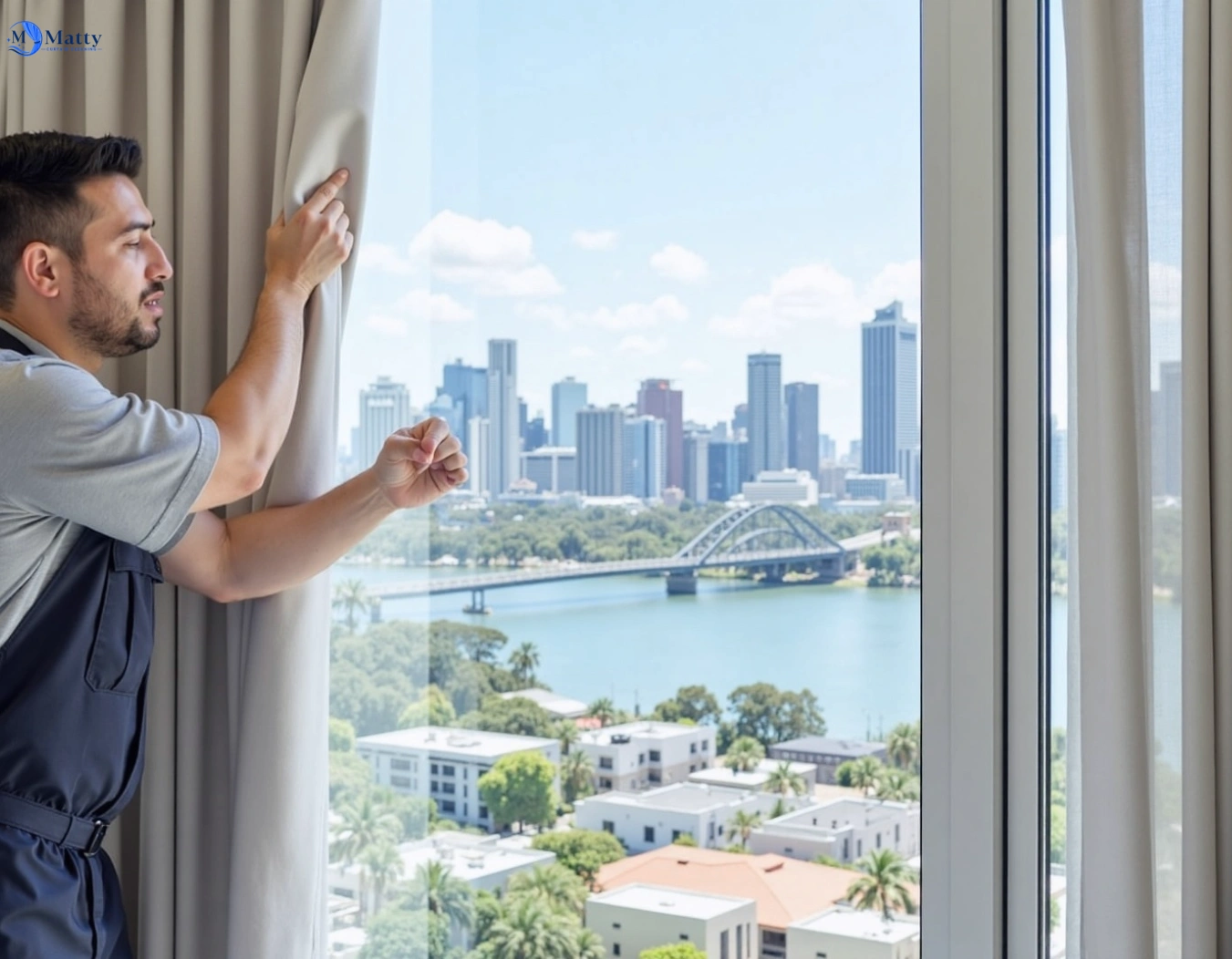 Professional curtain steam cleaning service batesford-vic QLD by Matty Curtain Cleaning