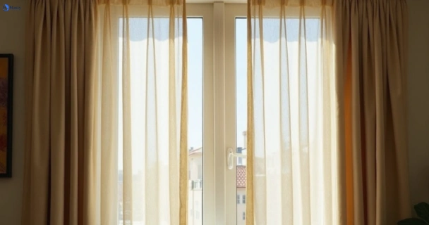 Dusty and dull curtains in batesford-vic before steam cleaning